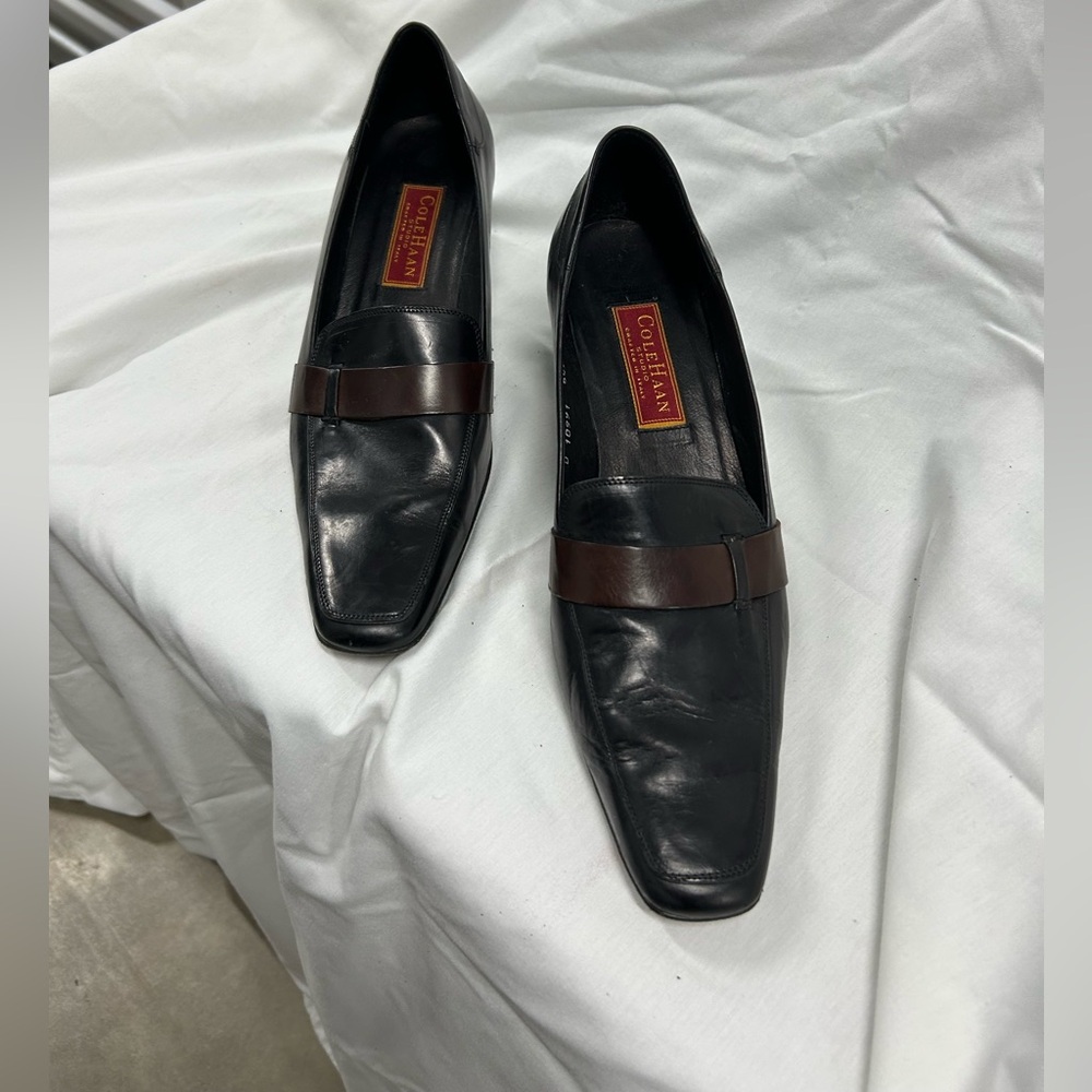 Cole Haan Women’s  Black Leather Loafers